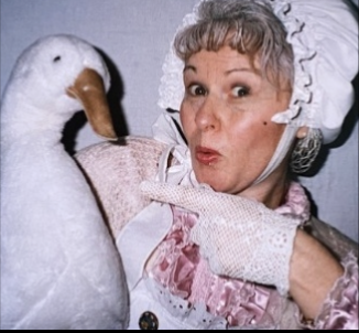 Cathy as Mother Goose