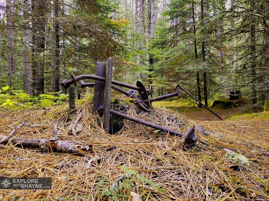 Remnants of Neys Camp today in Neys Provincial Park
